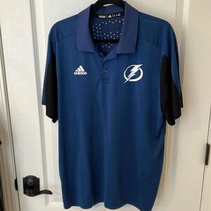 Adidas NHL Lightning Polo Shirt Size XL